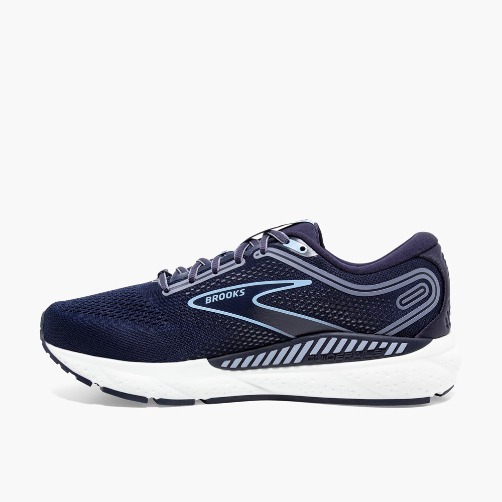 Chaussures Running Route Brooks Beast GTS 23 Bleu Marine Bleu Blanche Homme | HGL-9382467